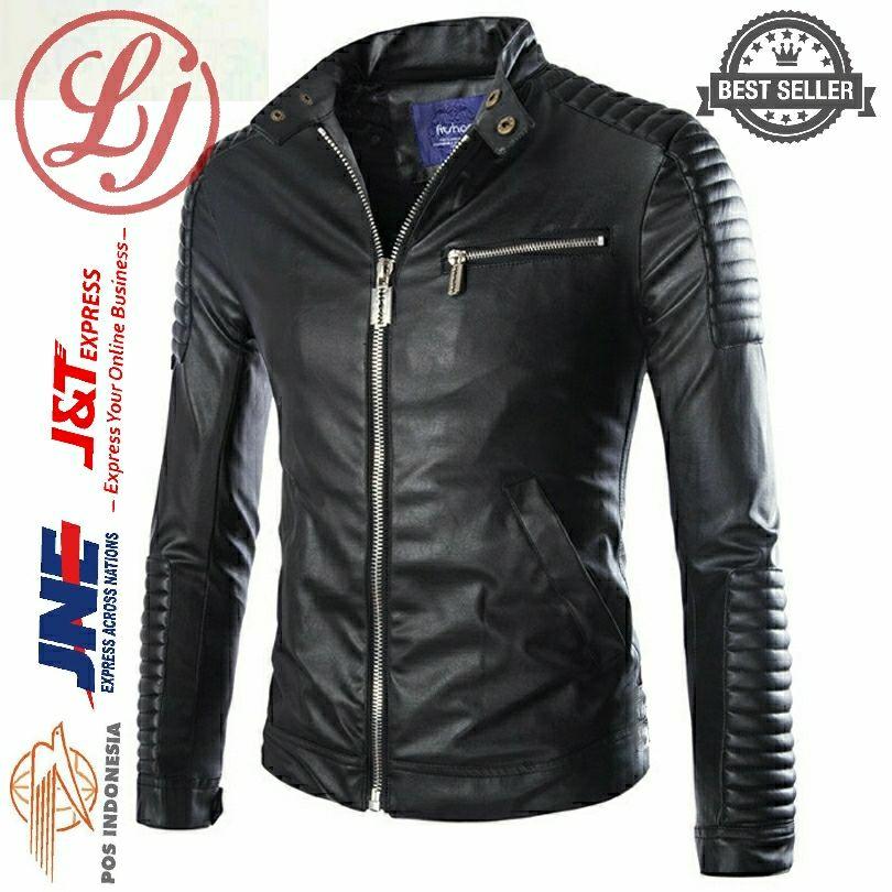 Jaket kulit racing bandung/Jaket kulit semi pria/jaket kulit/jaket kulit pria/jaket motor/jaket touring