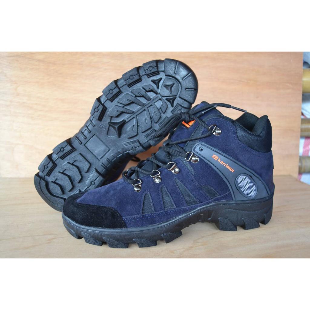 Sepatu Karrimor Snta Hiking Gunung Pria Wanita / Sepatu Safety Pria Boots Suede Shoes Cowok Cewek