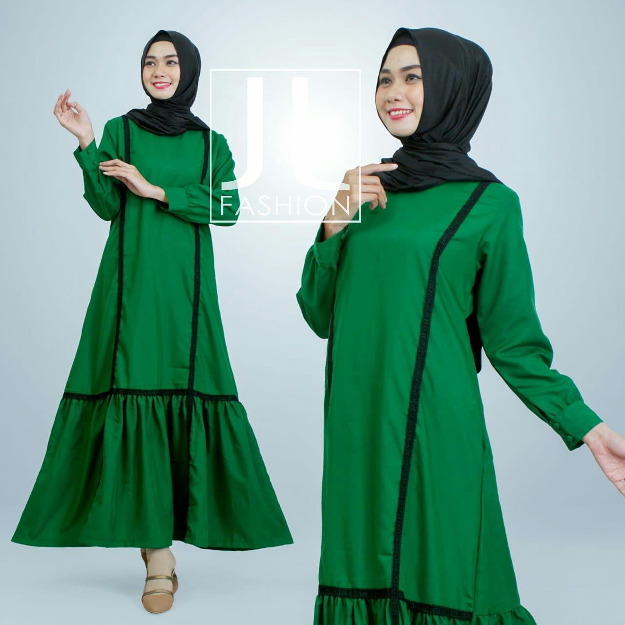 gamis kayun cantik bahan full katun