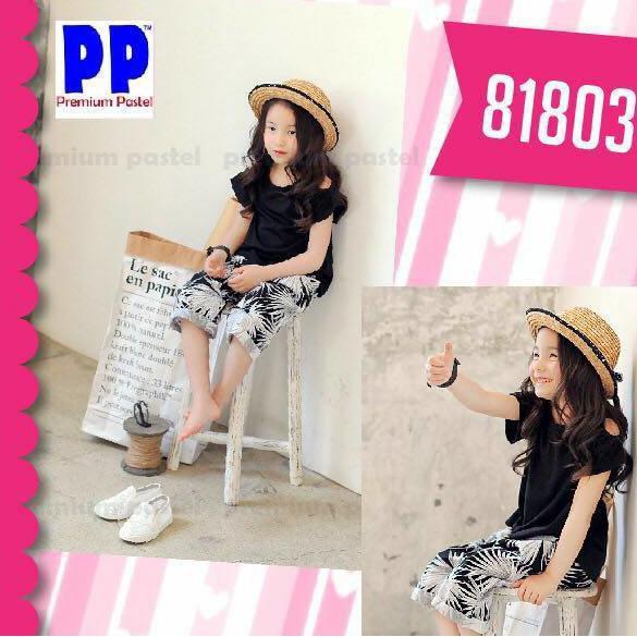 PROMO SALE PREMIUM PASTEL SETELAN PENDEK ANAK PEREMPUAN 81803 FZ001XO