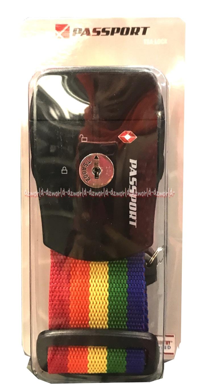 Passport Luggage Strap With Key Belt Tali Pengaman Koper Bag Pasport