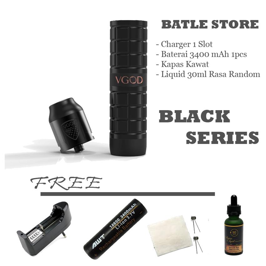 Vgod Pro Mech 2 RDA Seri Terbaru Dan Termurah Free Full Paket Siap Ngebul 1x Battery AWT 1x Liquid 30ML 1x Charger 1x Kapas Kawat
