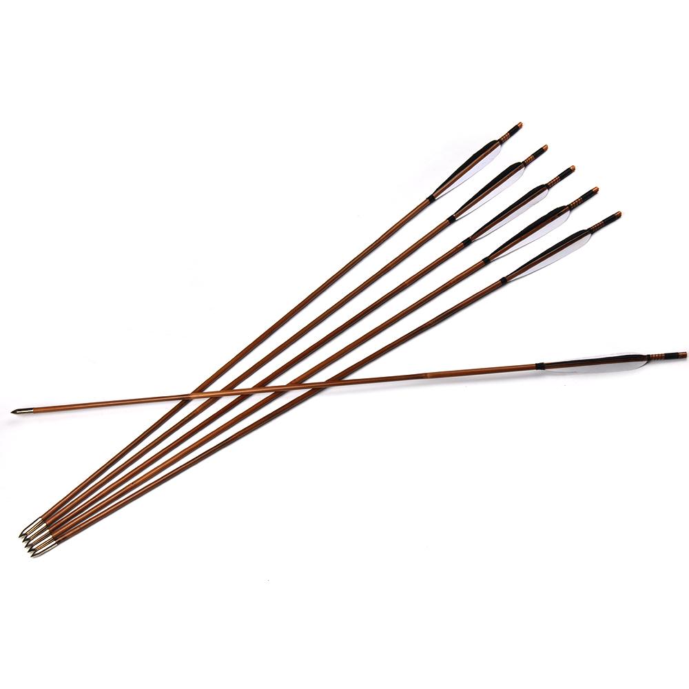 Paket Hemat Arrow Bambu Petung 8mm Hawk Eye Cocok Untuk Latihan Panahan Isi 9 Bonus Fingertab