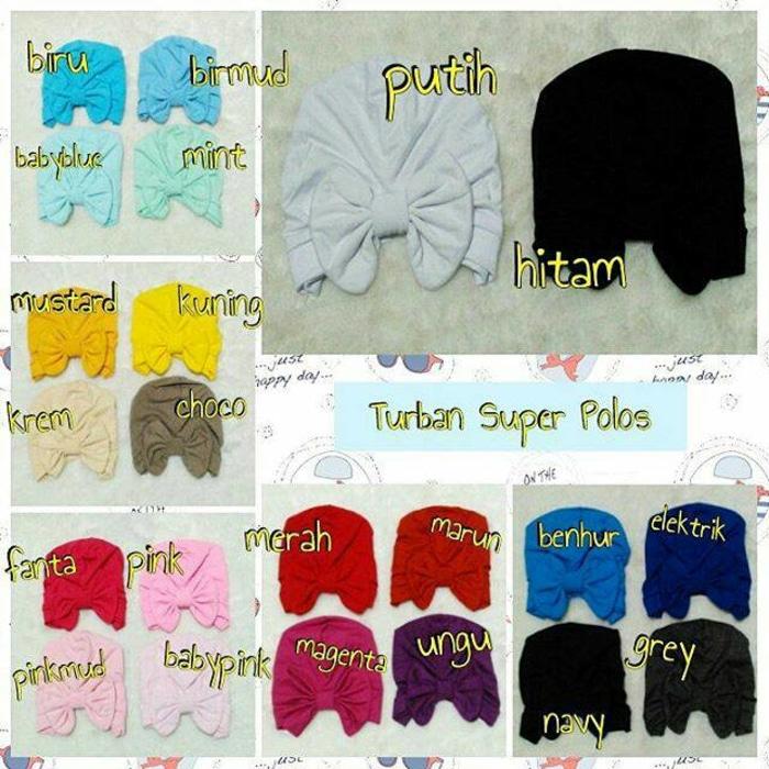 Grosir Kodian Turban Bayi / Baby / Anak / Kid Murah Model Pita