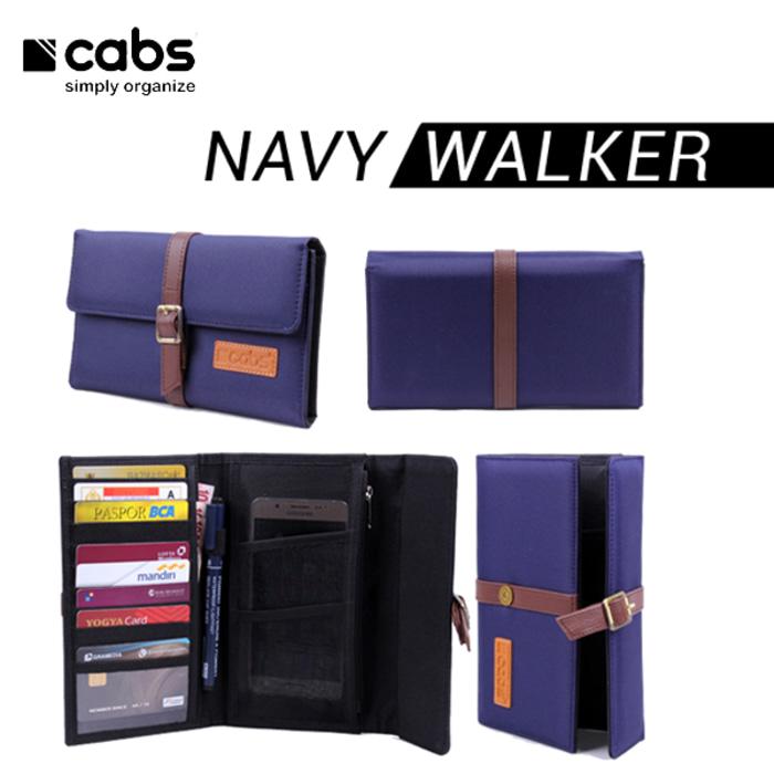 Cabs Pocket Walker - Dompet Wanita & Pria HPO Organizer Dompet Kartu Branded Serbaguna Dompet Lokal Cewek Cowok Wallet Card Holder Multifungsi - Navy Blue