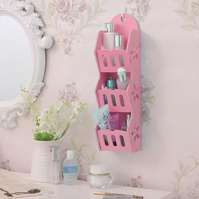 Promo Murah / MH50300 Storage Decorative Rack Shabby chic / Bisa Untuk Rak kosmetik hp remote dll / Putih