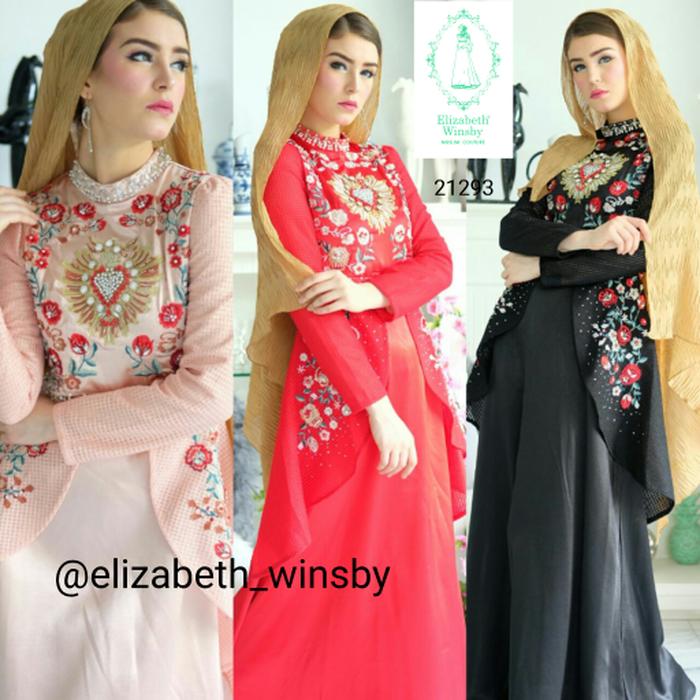 New Elizabeth Winsby Code 21293 Muslim Gamis Premium Pesta Mewah