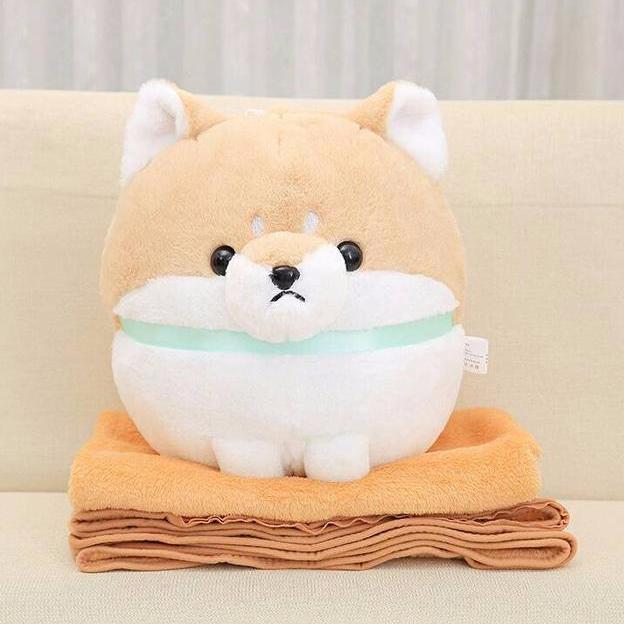 CORGI DOGGIE Bantal Selimut Boneka Selimut Bonmut Balmut Aksesoris Mobil