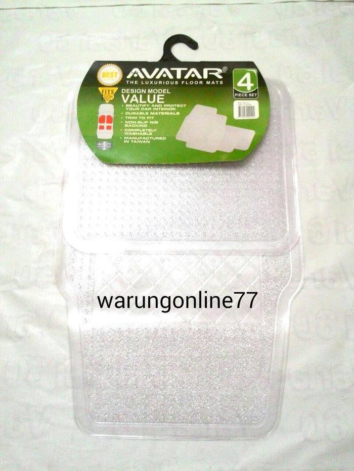 Karpet Mobil Avatar Putih Transparan