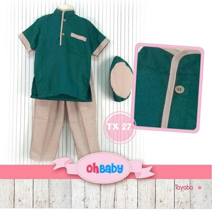 〘SupLIeR LANGSuNG〙 KOKO BAJU MUSLIM ANAK CUTETRIK OHBABY TX 27 3-7 TH