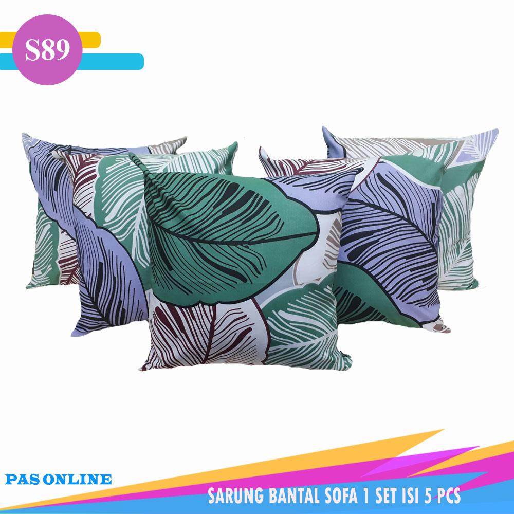 Pas Online - 5 pcs Sarung Bantal Sofa ( Size 40 x 40 cm )