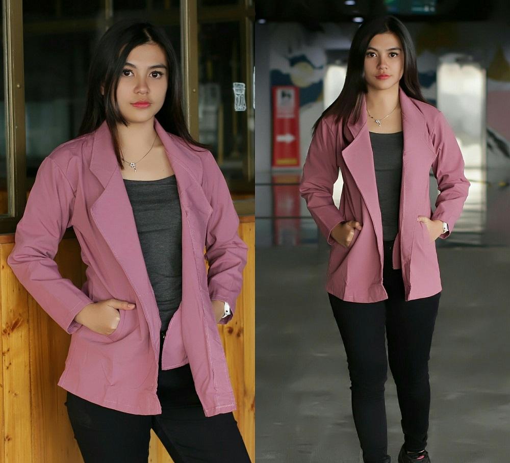 By Azam Atasan Wanita - Hanna Blazer - Baby Kanvas