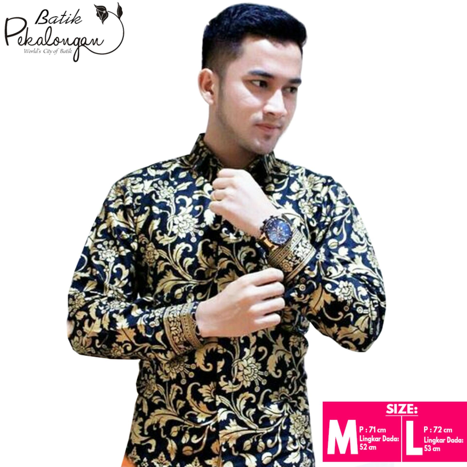 Baju Batik Kemeja Batik Pekalongan Larasati - Emas
