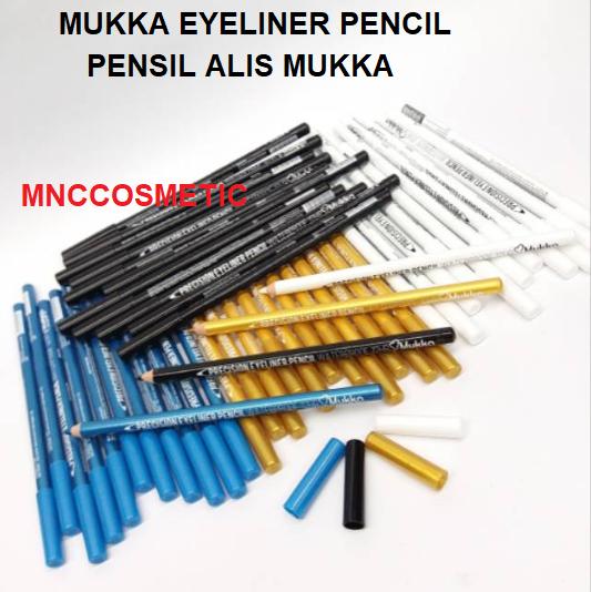MUKKA EYELINER PENCIL / PENSIL ALIS MUKKA (4 VARIAN)