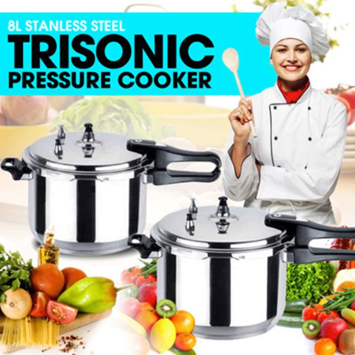 Panci presto kualitas terbaik 8 liter - 24 cm trisonic ASLI