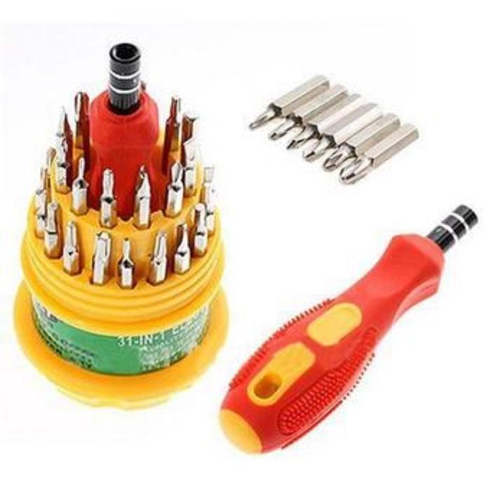 PROMO Obeng Set 31 in 1 Lengkap Multi Fungsi Serba Guna Alat Tukang Murah Ha TERLARIS