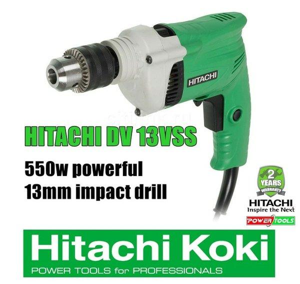 mesin bor tembok hitachi dv 13vss impact drill 13mm
