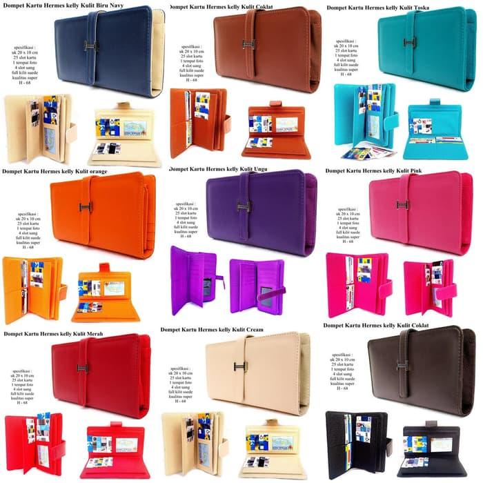 PROMO!!! dompet wanita kulit hermes kelly 25 kartu - 469hUW