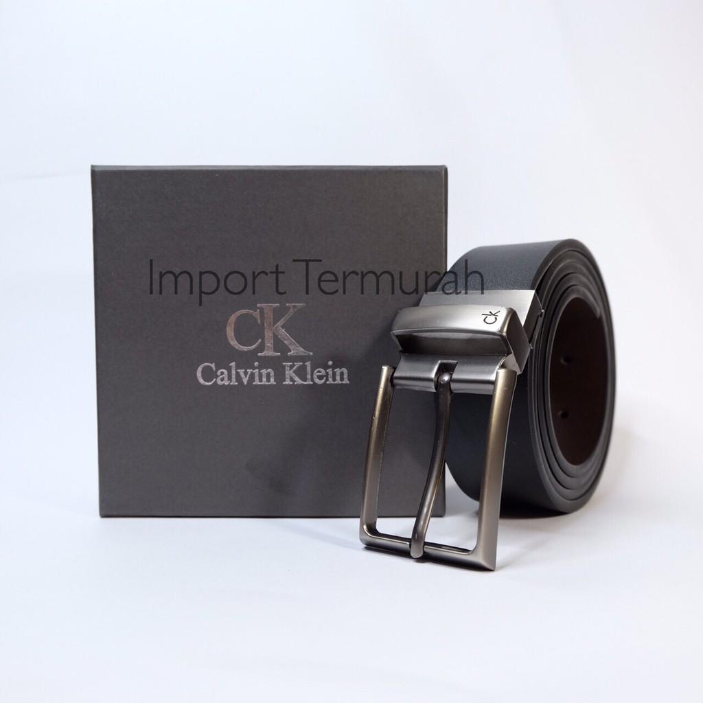 GESPER IKAT PINGGANG KULIT IMPORT PRIA COWO BRANDED C**VIN KLEIN CK 11 F1223