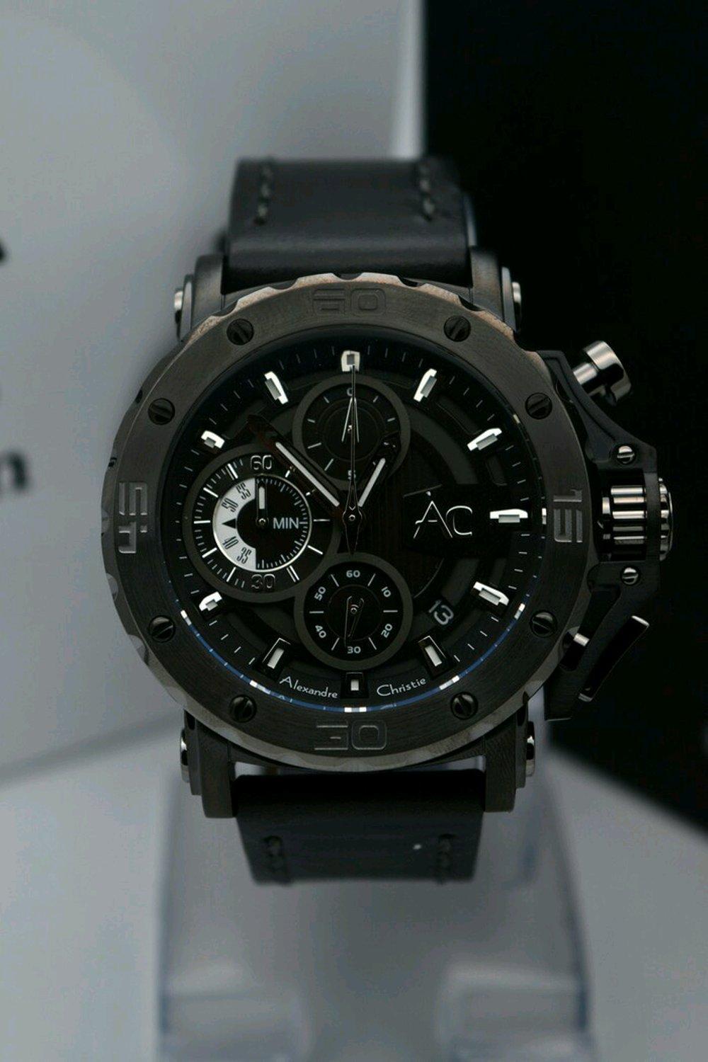 Jam Tangan Ac Collection Alexandre Christie Black