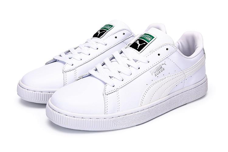 Pumas Sneaker Baru Gaya Uniseks Datar Sepatu Kasual-Putih