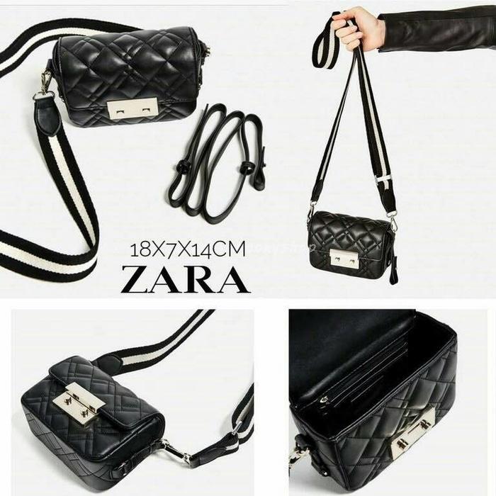 Tas Zara Double Look Quilted Mini Crossbody - lyPrmU