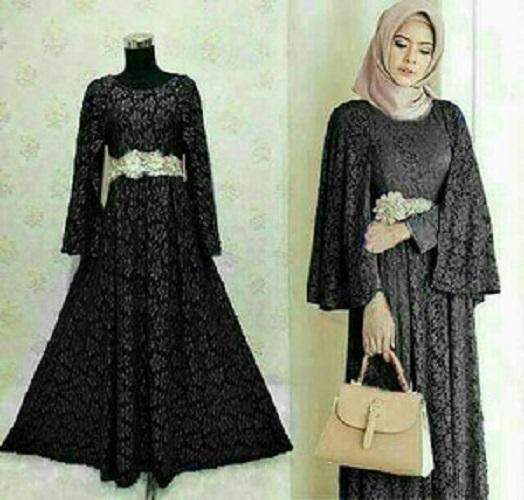 GAMIS PESTA BROKAT / BAJU MUSLIM WANITA / GAMIS SYARI MODERN