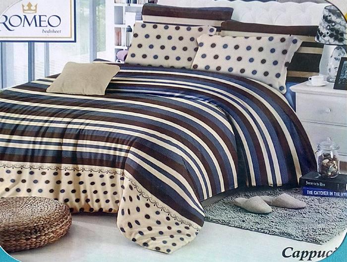 Sprei Romeo ukuran 180 x 200 / King / No.1 - Cappucino - sprei terbaru yang nyaman / sprei termurah / sprei tidak luntur / sprei import / sprei anak / sprei dewasa / sprei berkualitas / sprei bagus / sprei keren / sprei trendy / sprei trendy / sprei