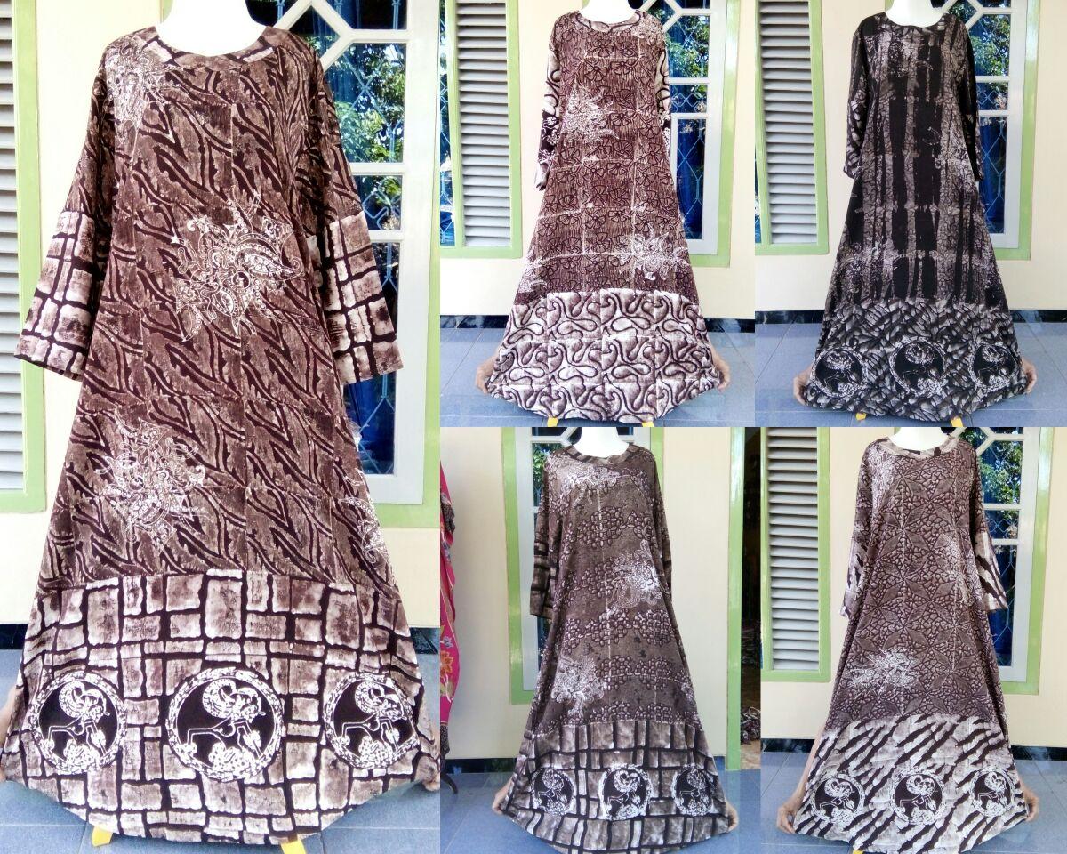 gamis batik katun tebal (XL dan XXL)