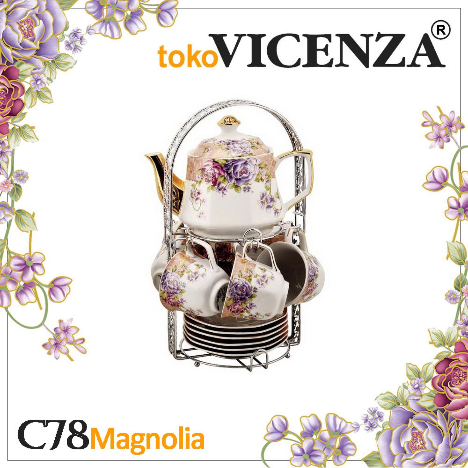 Vicenza Tea Set Segi Delapan C78 MAGNOLIA