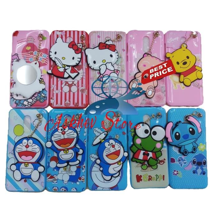 Case 4D karakter + Gantungan + Mirror Compatible For Xiaomi Redmi 5 3D boneka