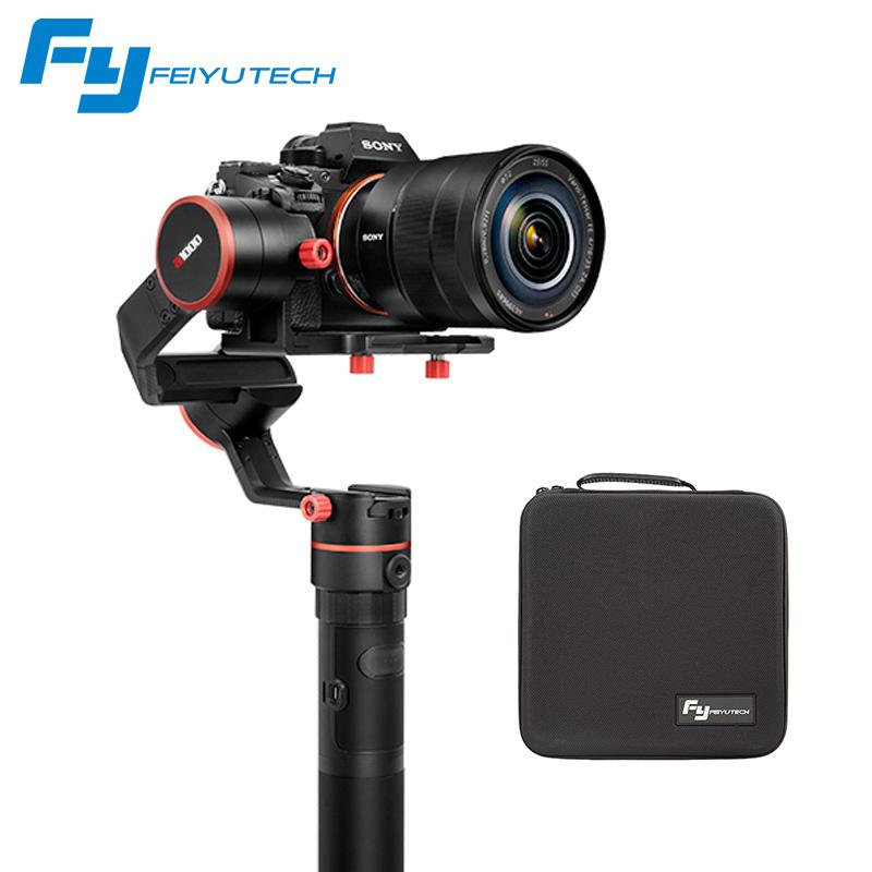 Feiyu A1000 3 Sumbu Gimbal Penstabil Kamera DSLR Dual Pegangan Grip untuk A6500 A6300 iPhone Canon 5D/Sony Panasonic 2000G
