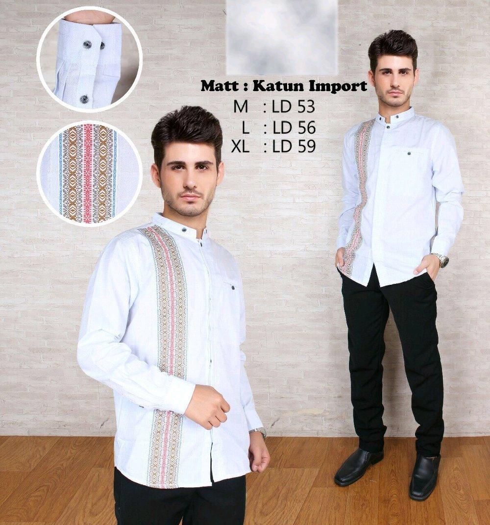 Baju Koko Modern Semi Slimfit KKL03 - Kemeja Muslim - Gamis Pria - Jasko - Pakaian Atasan Muslim Pria Murah - Koko Lengan Panjang di lapak New Trendy newtrendy