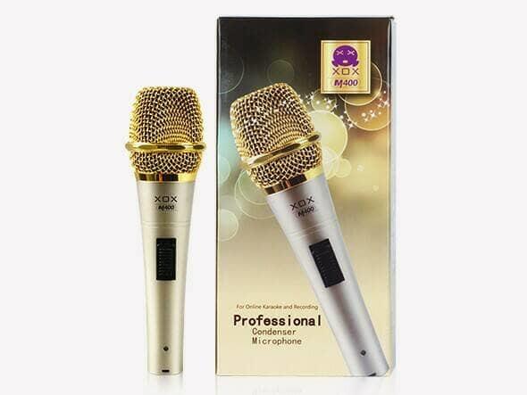 DISKON TERLARIS!!! MIC CONDENSER XOX M400 KAROKE MICROPHONE M 400 KARAOKE MIKE CONDENSOR