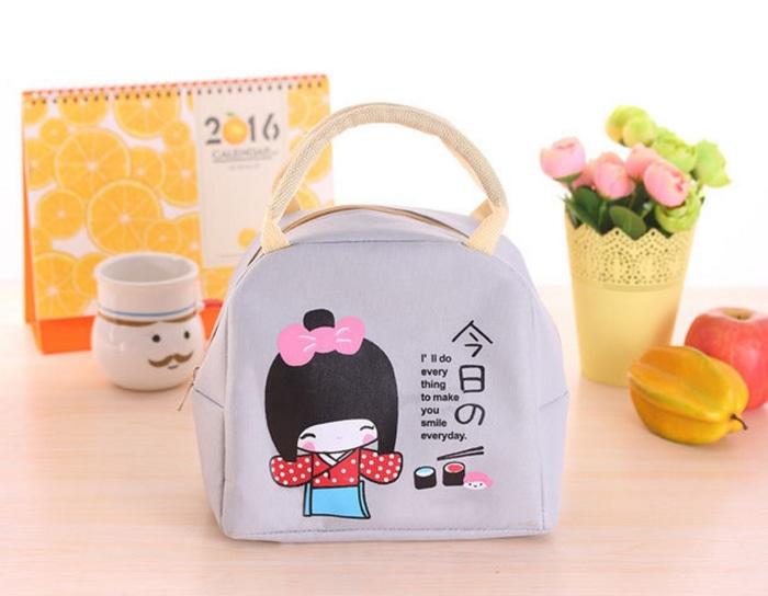 Serba Grosir Murah Girl Lunch Bag Karakter Abu Tas Bekal
