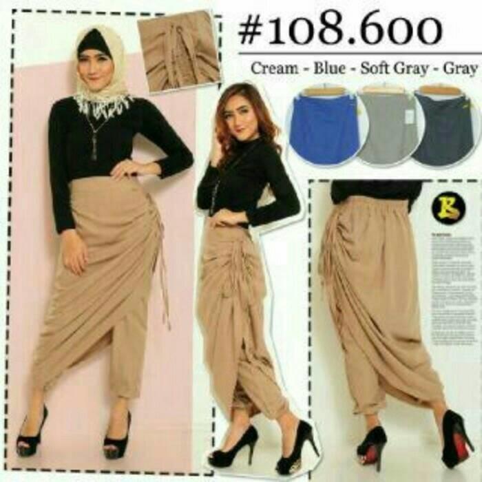 Celana Jogger/Rok Zaskia Bahan Supernova Model Karet Samping - 340Zn1