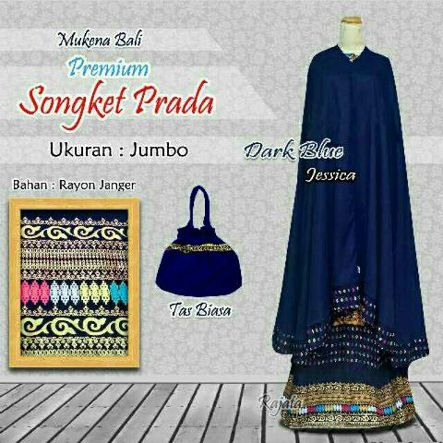 Mukena Songket Bali Prada Ukuran Jumbo