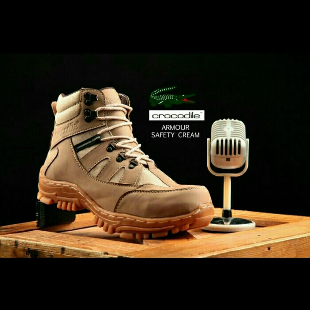 Sepatu Pria Crocodile Armour Safety Boots / Sepatu Kerja / Sepatu Adventure Touring / Proyek