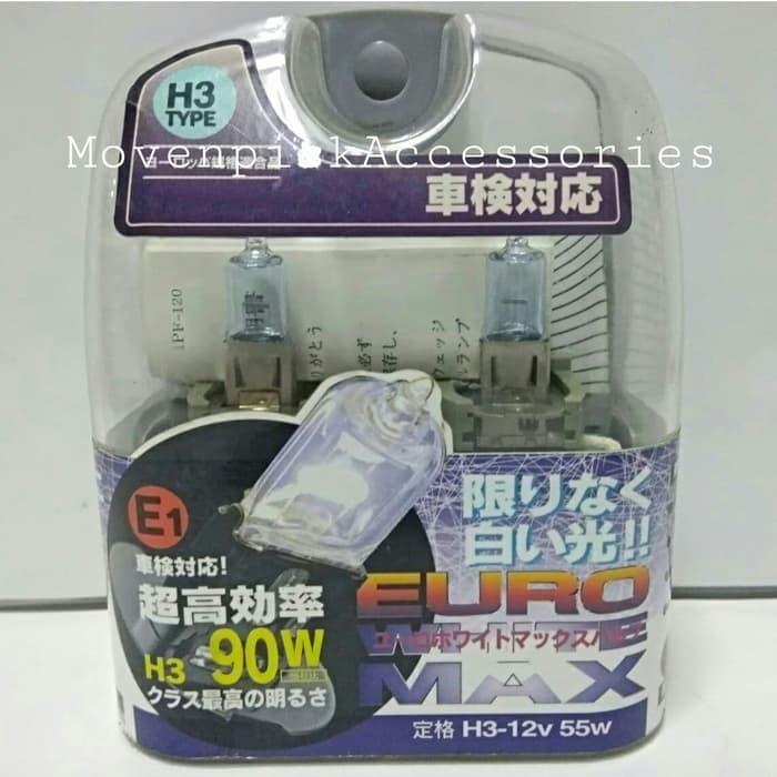 Bohlam IPF E31 H3 12V 55W EURO WHITE MAX ORIGINAL JAPAN