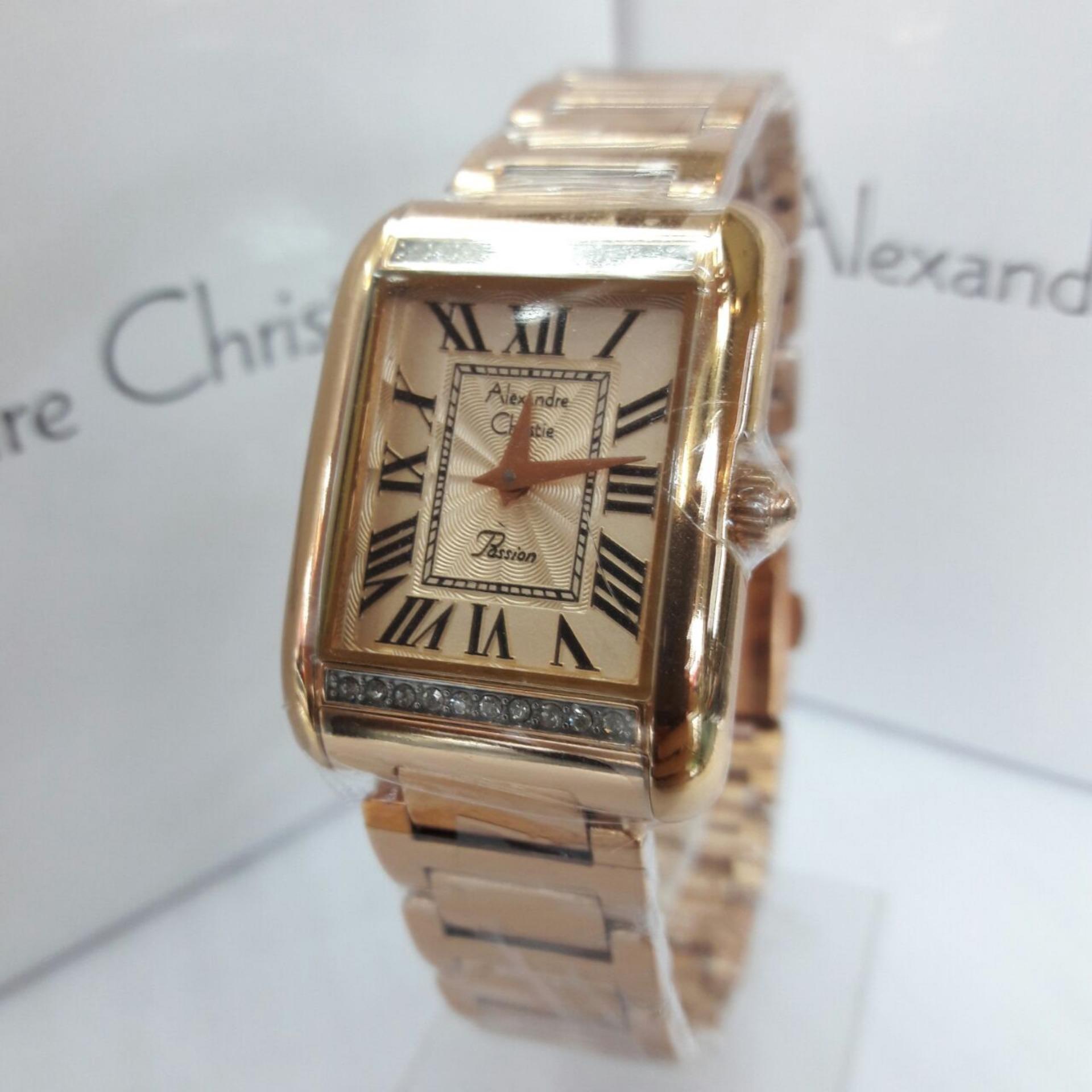 Alexandre Christie AC2660 - Jam Tangan Fashion Wanita Original - Full Stainless Steel - Analog Mode