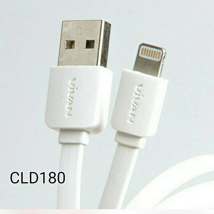 ORIGINAL - Vivan Kabel Lightning iPhone 5 6 Data & Charger cable 180cm - CLD180