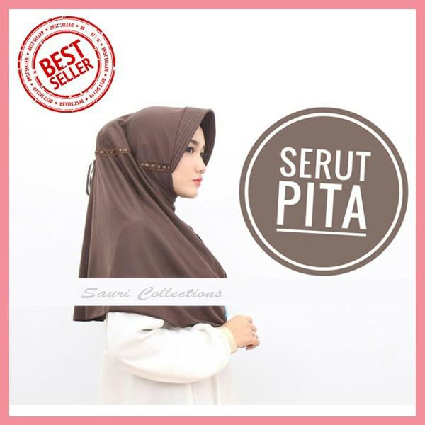 Jilbab Serut Pita Kaos  Rabbani