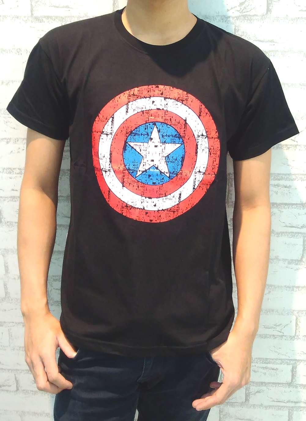 Kaos Pria - Superhero - Rare Polos - Warna Hitam - Allsize