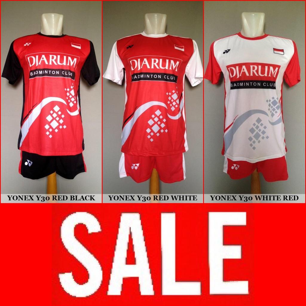 Setelan Badminton / Bulutangkis Yonex Y30 (Baju Kaos Jersey Celana)