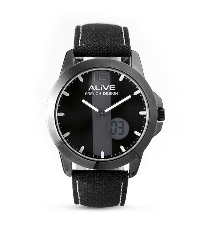 JAM TANGAN PRIA SOPHIE MARTIN ALIVE HITAM IMPORT OBBIE GPU1078B5 MURAH