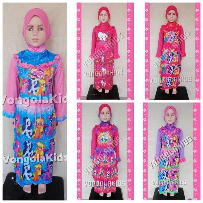 Gamis anak Frozen Susun