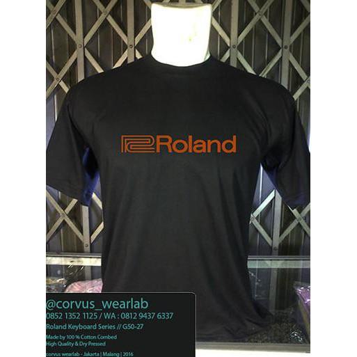 Kaos Tshirt Baju Combed 30S Distro Roland Music Keyboard Musik Murah - Sale Promo!!