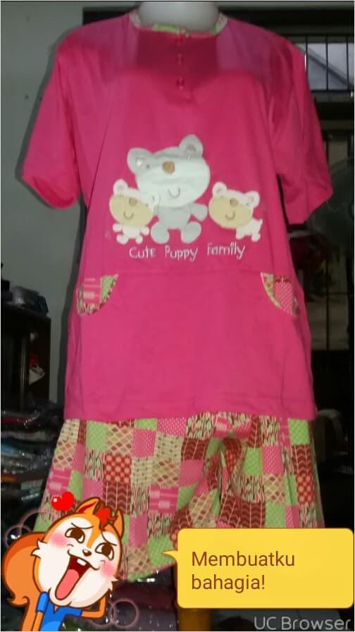 Babudoll Anne Claire Celana Pendek Lengan Pendek