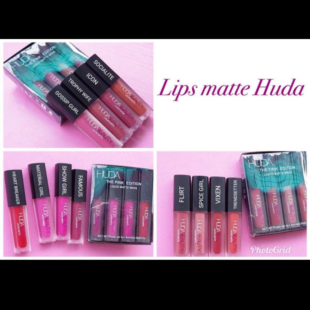 12 pcs lipmatte huda beauty liquid