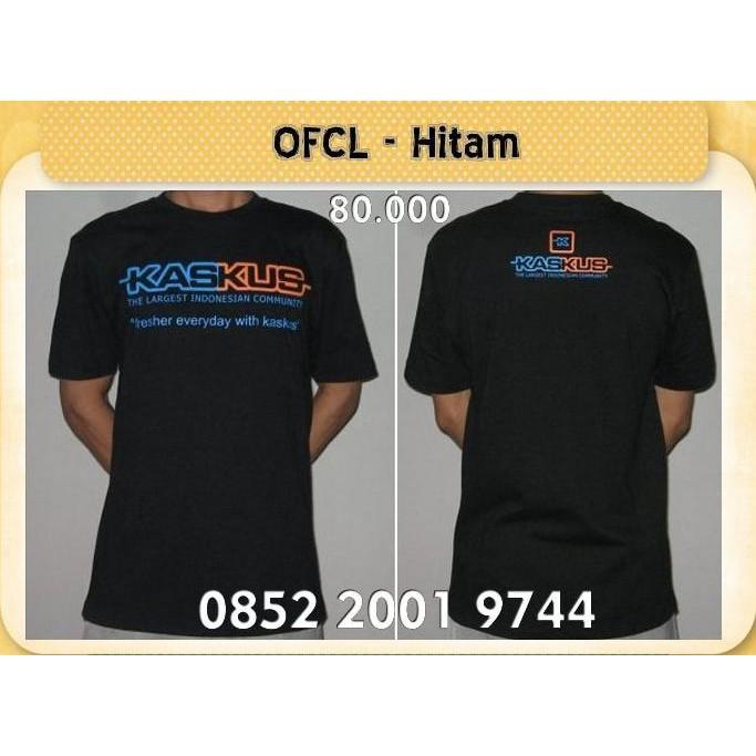 Kaos Kaskus Ofcl - Hitam - Onifhl